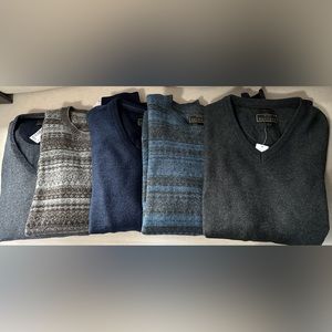 JosA . Bank Reserve sweaters - Lot of 5 - -all XL